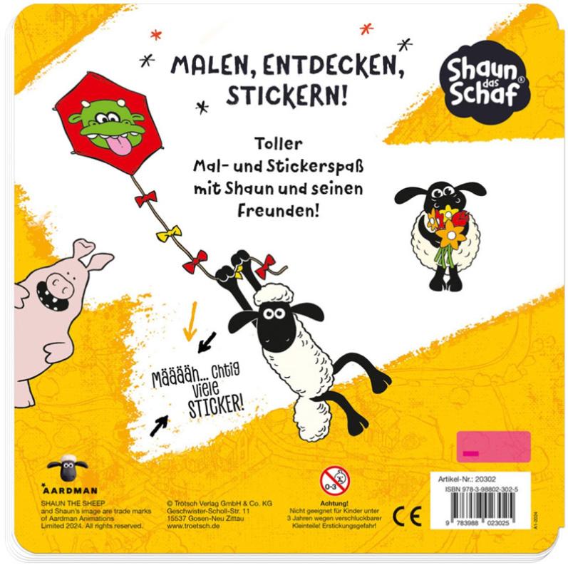 Stickermalbuch  SHAUN DAS SCHAF